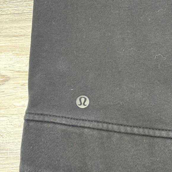 Lululemon Fleece Be True Crew Black Women 8 M/L Side Zip Pullover Sweatshirt - Picture 4 of 7